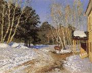 Isaac Levitan March oil on canvas